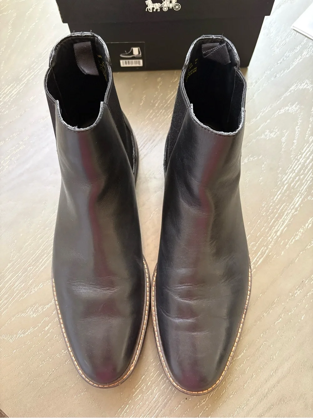 Coach Men’s Leather Chelsea Chukka Boots